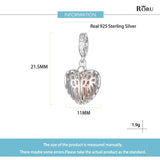 Heart Shaped Necklace Pendant 925 Silver Charm Bead DIY Making