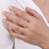 925 Silver Retro Wave Finger Rings Women Men Stack-able Punk Party Jewelry