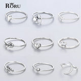 S925 Sterling Silver Rings Women 10 Styles Fine Jewelry