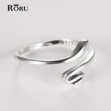 Snake Ring Silver 925 Men Women Punk Goth Adjustable
