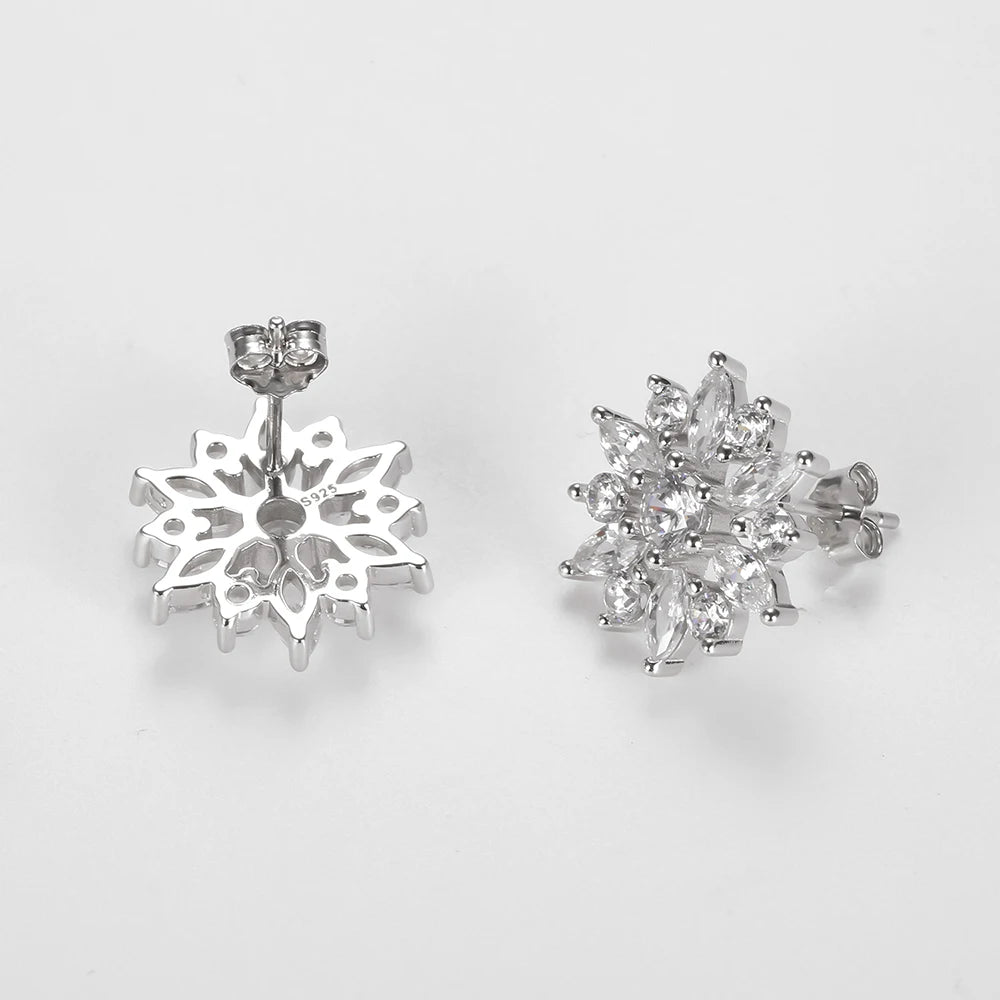 S925 Silver Multi-color Zircon Flower Ring for Women
