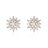 S925 Silver Multi-color Zircon Flower Ring for Women