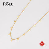 S925 Sterling Silver Beads Neck Chain Kpop Pearl Choker Necklace