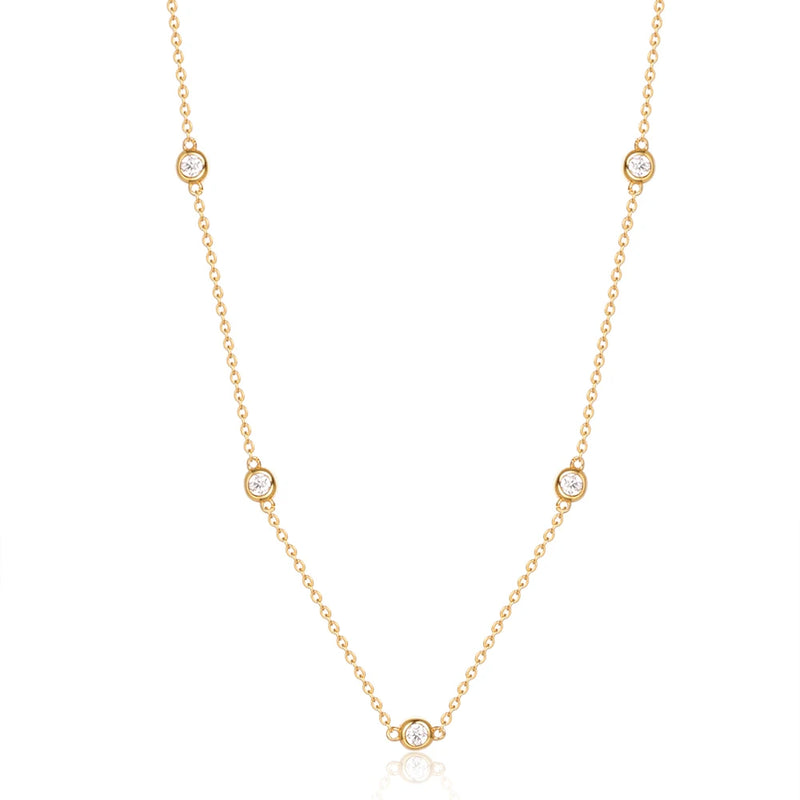 S925 Sterling Silver Beads Neck Chain Kpop Pearl Choker Necklace