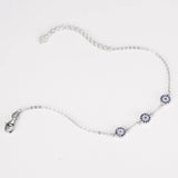925 Silver Evil Eye Cz Stone Bracelet - Gift for Women