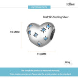 Silver 925 Dream Heart Charm Zircon Bead Bracelet for Women DIY Jewelry