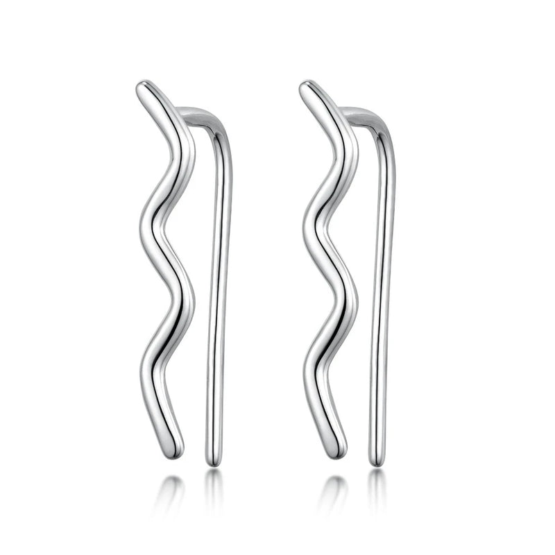 RORU 925 Gem Shape Zircon Ear Studs for Women Earrings