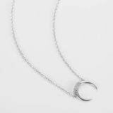 Round Circle Pendant Necklace Real S925 100% Fine Jewelry for Women Female