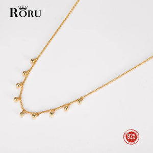 Sterling Silver Bling Beads Pendant Necklace for Women