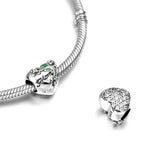 Sterling Silver 925 Flower Heart Beads for Jewelry Making