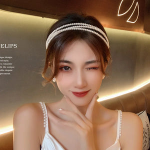Pearl Hairbands for Women Girls Sweet Hair Hoops Accessories