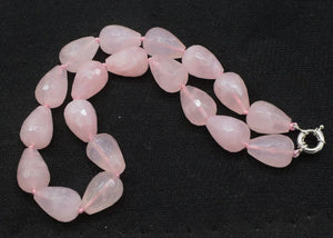 ROSE QUARTZ pink drop 15*20mm necklace beads