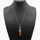 ROSLIN Natural Stone Pendant Crystal Soul Pendulum Women's Power Necklace