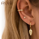 925 Silver Small Ear Cuff Clip Earrings Geometric C Shape Earcuff Wrap