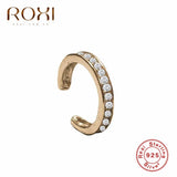 925 Silver Small Ear Cuff Clip Earrings Geometric C Shape Earcuff Wrap