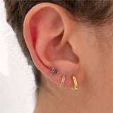 Colorful Diamond Ear Jewelry Sets for Women