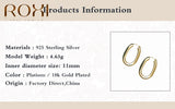 Copper Circle Round Earrings For Women Jewelry Ear Piercing Hoop Earrings