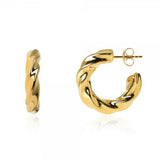 Copper Circle Round Earrings For Women Jewelry Ear Piercing Hoop Earrings