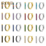 Colorful Small Hoop Earrings Teardrop Huggie Earring Piercings
