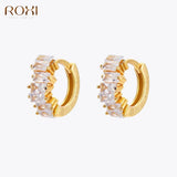 Rectangle Circle Hoop Earrings for Women Girls Jewelry