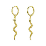 Copper Snake Bees Cross Hoop Earrings for Women Girls