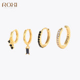 Stud Earrings Set Lock Eye Hand Leaf Earing Pendientes Jewelry