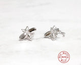 Sterling Silver Tiny Bee Ear Cuff Clip Earrings