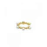C Shape Pearl Earrings for Women Girls No Piercing Ear Cuff Earring