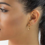 Minimalism Metal Style Hoop Earrings 925 Sterling Silver Earrings
