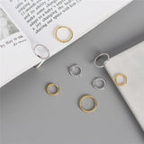 Twisted Lines 925 Silver Hoop Earrings for Women