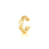 Zircon Female Tremella Buckle Ear Cuff Clip Earrings