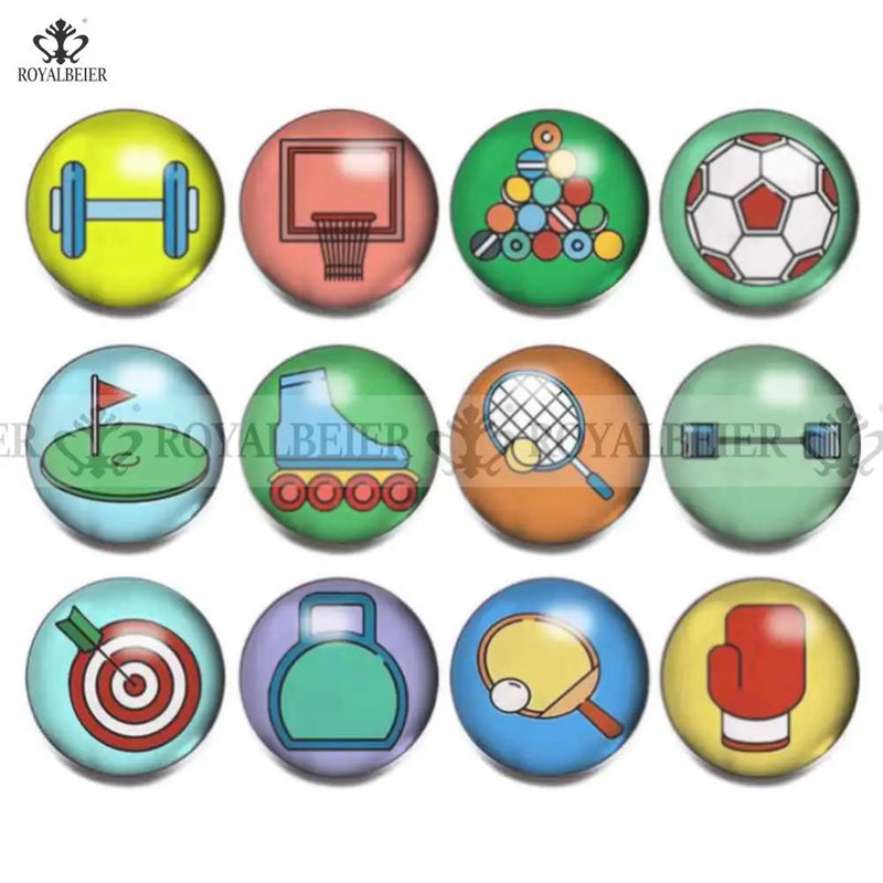 12pcs Mixed Color Glass Starfish Snap Button Charms For DIY Bracelet