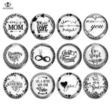 12pcs Mixed Color Glass Starfish Snap Button Charms For DIY Bracelet