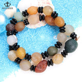 Natural Stone Multicolor Bracelet Man Women Gems Accessories