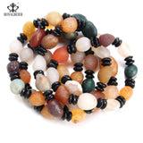 Natural Stone Multicolor Bracelet Man Women Gems Accessories