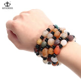 Natural Stone Multicolor Bracelet Man Women Gems Accessories