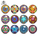 12pcs English Alphabet Glass Snap Charms for Bracelet Making