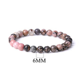 Natural Rhodonite Stone Bracelet Sweet Charm Bracelet Wristband Gift
