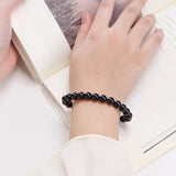 Natural Tourmaline Stone Bracelet 6/8/10MM Round Beads Jewelry
