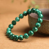 Malachite Stone Bracelet 6/8/10MM Round Beads Jewelry Sweet Charm Bracelet