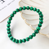 Malachite Stone Bracelet 6/8/10MM Round Beads Jewelry Sweet Charm Bracelet