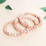 RUILONG Moon Sun Stone Bracelet 6/8/10MM Beads Jewelry Wristband Gift