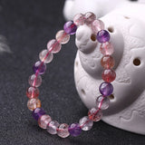 RUILONG Purple Ghost Stone Bracelet 6/8/10MM Sweet Charm Jewelry