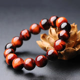 Natural Red Tiger Eye Stone Bracelet 6/8/10MM Round Beads Jewelry