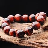 Natural Red Tiger Eye Stone Bracelet 6/8/10MM Round Beads Jewelry