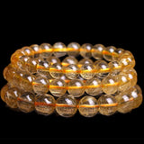 Rutilated Quartz Stone Bracelet 6/8/10MM Round Beads Jewelry Wristband