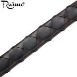 RUIMO 12*6mm Flat Leather Rope Brown Cord DIY Bracelet Jewelry Making