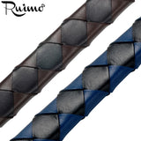 RUIMO 12*6mm Flat Leather Rope Brown Cord DIY Bracelet Jewelry Making