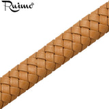 1m 10*5mm Wide Braided Leather Rope Cord for Bracelet Jewelry Making