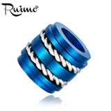 RUIMO 316L Stainless Steel Spacer Beads for DIY Jewelry Making